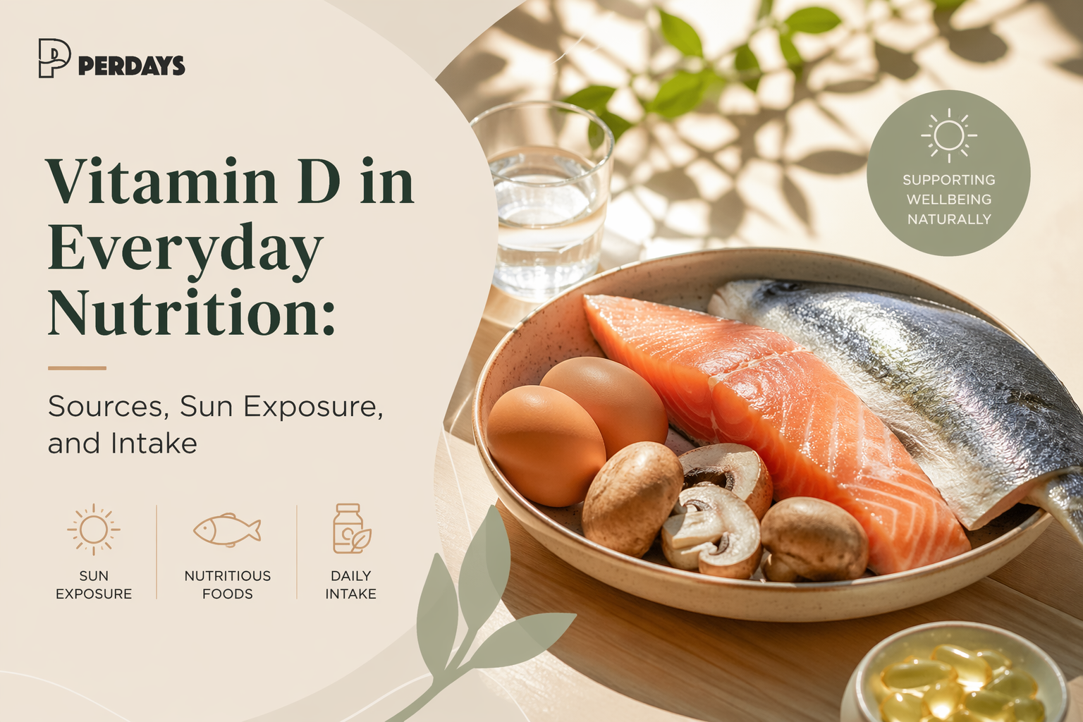 Vitamin D Sources in Everyday Nutrition: Foods, Fortified Options and Sun Exposure
